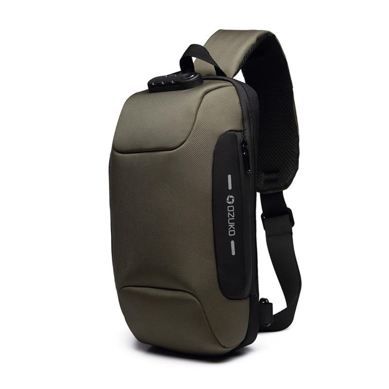 New Multifunction Crossbody Bag for Men Anti-theft Shoulder Messenger Bags Male Waterproof Short Trip Chest Bag Pack