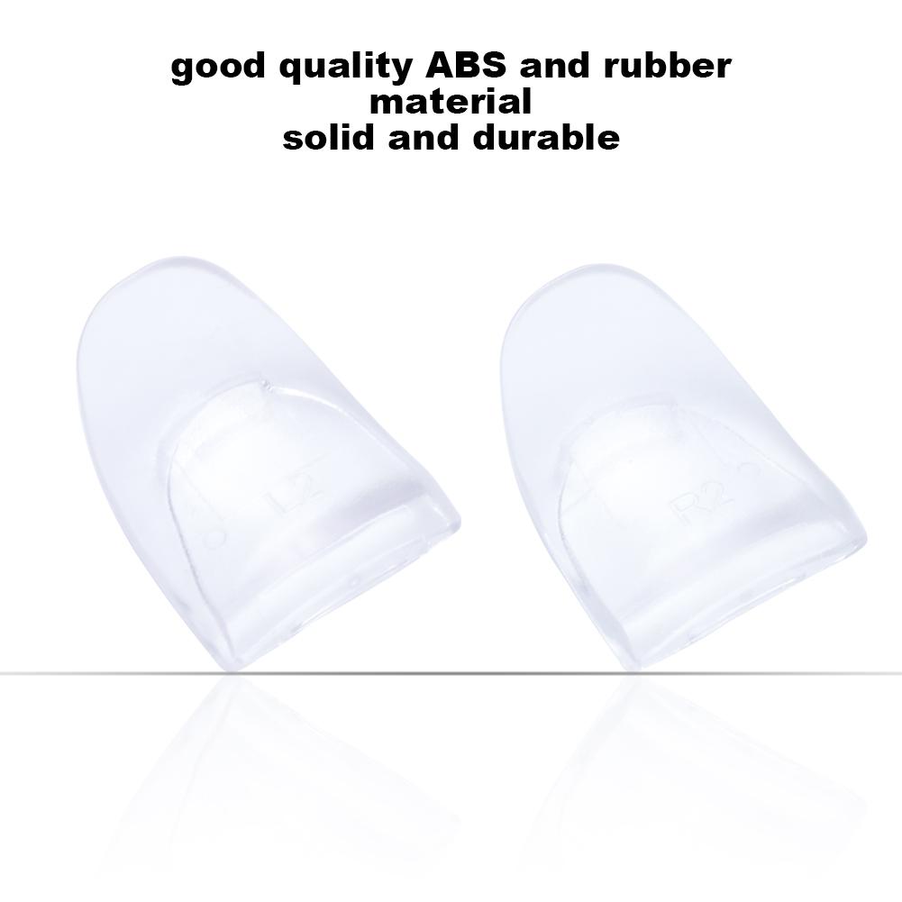 2 PCS  Set Durable R2 L2 Buttons Trigger Extender Extension for PS4 Controller (Transparent)