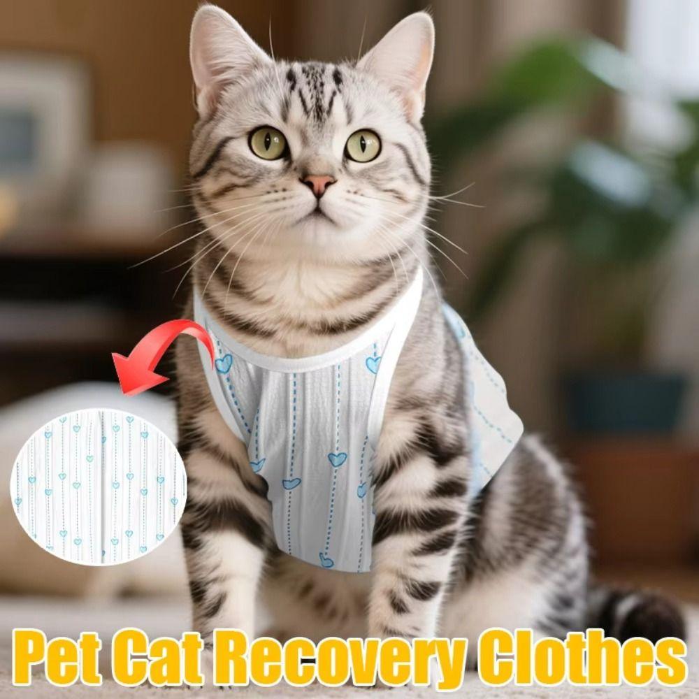 Breathable Fabric Pet Sterilization Suit Soft Material Cat Protective Vest Postpartum Care