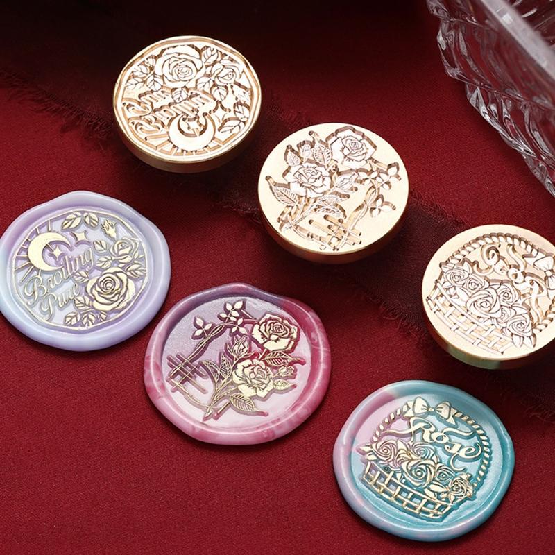 Lovely Wax Seal Stamp Love Theme Stamps for Head Scrapbooks Decorative Gift Pack