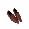 2025 French New Square Head Not Tired Feet Commuter High Heels Low Heel Woven Light Mouth One Pedal Single Shoes Women