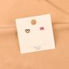 Sweet Asymmetrical Mickey Bow S925 Silver Stud Earrings - Fun Cartoon Ear Jewelry B851