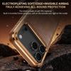 Electroplate Retro Oil Wax Leather Case for iPhone 16 Pro Max 17 Air 15 14 High Transparency Lens Magnetic Charging Phone Cover