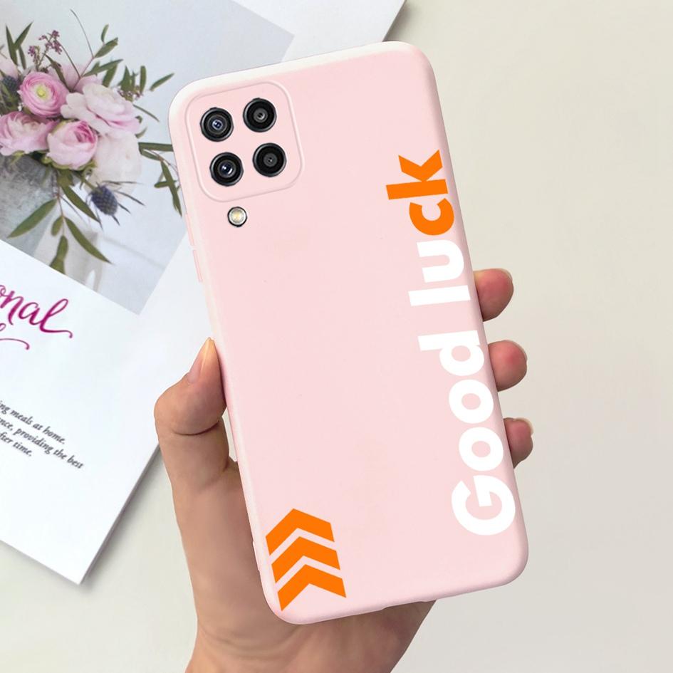 For Samsung Galaxy M22 M32 Case SM-M225F SM-M325F Cover Cute Cat Flower Soft Slim Bumper For Samsung M32 4G M 32 M 22 F22 Fundas