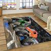 Monster Truck Monster Jam Cartoon Teppich für Wohnzimmer Schlafzimmer Heimdekoration, rutschfeste Bodendekoration für Sofa Fußmatte