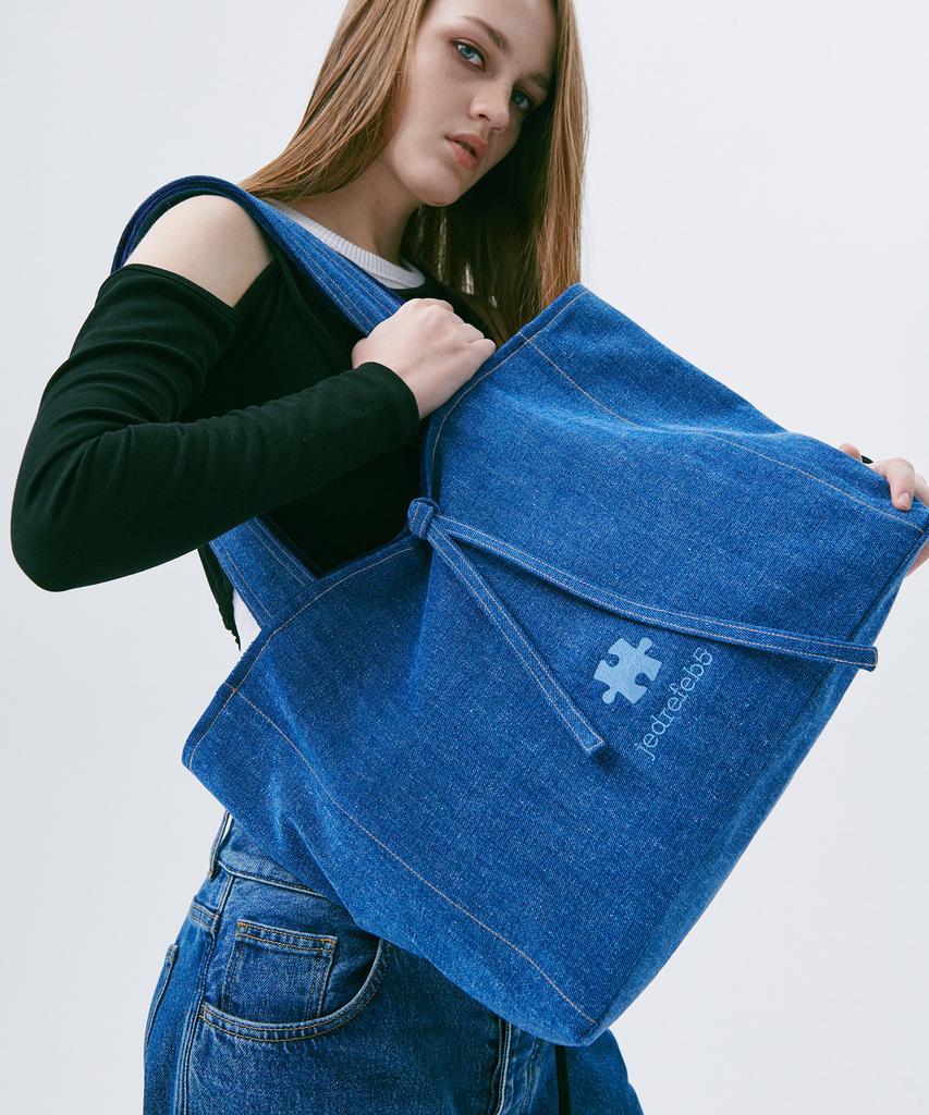 Jedrefeb5 Puzzle Reverse Big Bag Blue