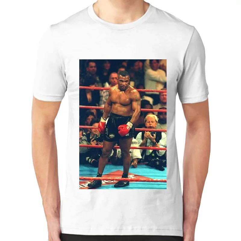 Boxing  Mike Tyson TShirt Summer Cotton ONeck Short Sleeve Sports Fitness Unisex T Shirt New Size S3XL