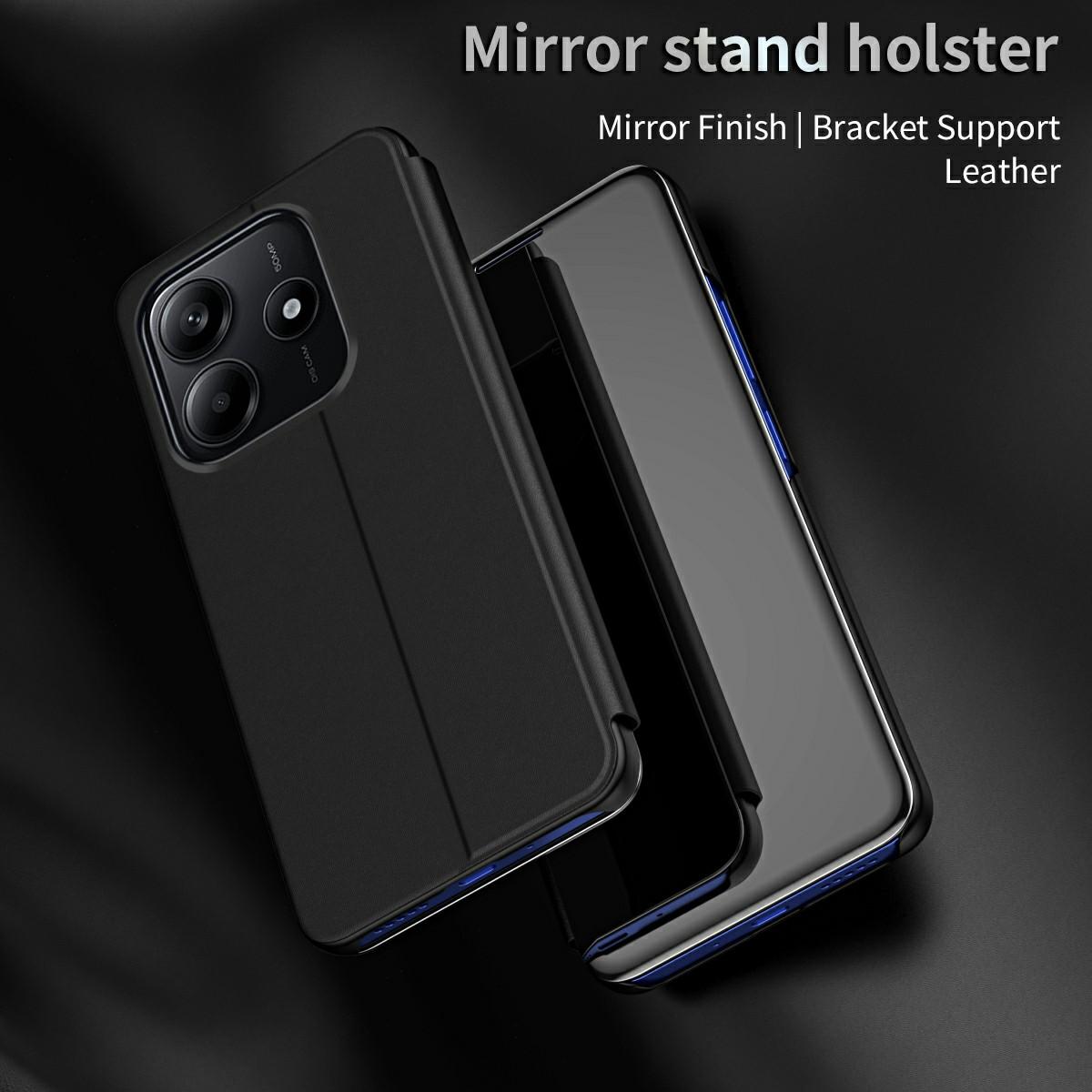 

For Xiaomi Redmi Note 14 5G Case View Window Stand Leather Flip Phone Cover Purple