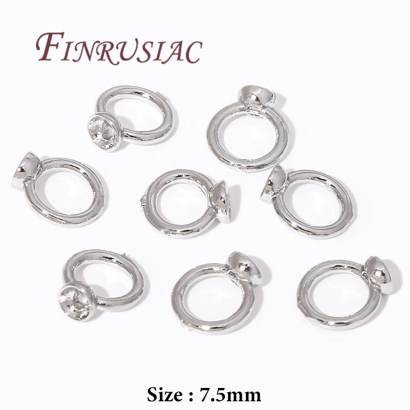 Crimp Beads For Jewelry 18K Gold Plated Crimps Cover Findings For DIY Bracelets Accessories Bead Tip Ball Chain Connectors