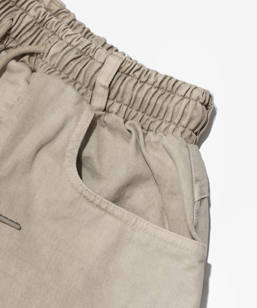 CARGOBROS High Curved Pigment Pants (Beige)