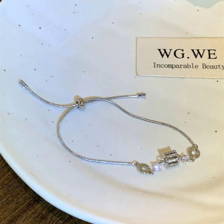 Geometric Modern Silver Bracelet For Women Highend Fashionable Jewelry