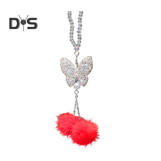 

Сверкающая бабочка, подвеска для автомобиля, зеркало заднего вида, подвеска со стразами, подвесное украшение, приносящие удачу, аксессуары для салона автомобиля, подарок на День святого Валентина красный