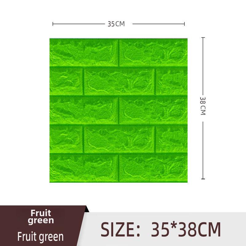3D XPE Foam Self-Adhesive Brick Wall Stickers, 30x30cm, Small Size