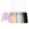Spring and Autumn New Women's Zipper Top Big Terry Solid Color Cardigan Sweatshirt