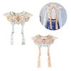 Vintage Butterfly Shape Collar Embroidery Flower Detachable Faux Collar Women Neckwear Horseface Skirt Removable Collar