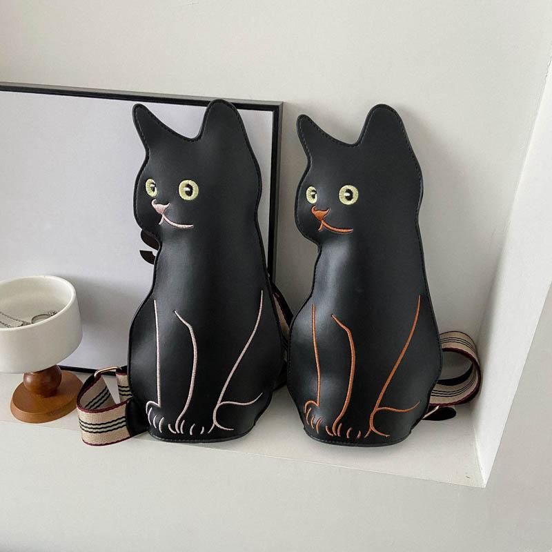 Large-capacity  Casual Cartoon Cat Cute Chest Bag Fashion Waterproof  Women's Crossbody Bag