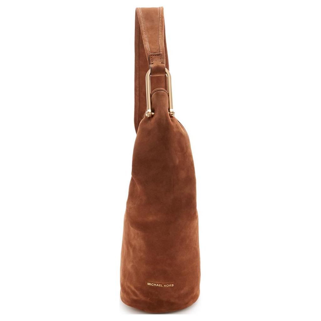 Michael Kors Vintage Zipper Dark Pocket Leather Tote Shoulder Bag Women Bags Brown 30F4G2YL6S-LUGGAGE