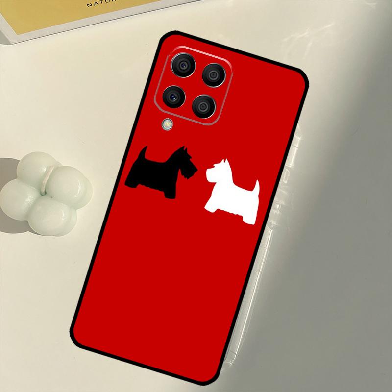Cartoon Westie Dog For Samsung Galaxy M31 M16 M11 M21 M13 M33 M35 M53 M55 M15 M14 M34 M54 M12 M32 M52 M06 Case