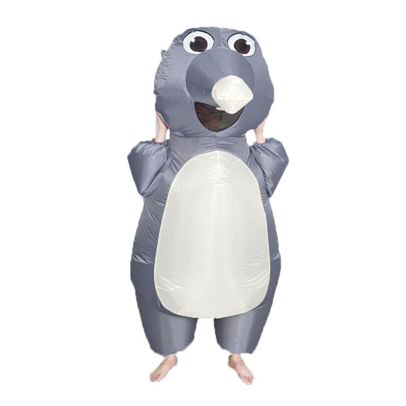 Funny Cartoon Halloween Inflatable Costume Set: Frog, Rabbit, Pink Pig, Cow for Parent-Child Parties