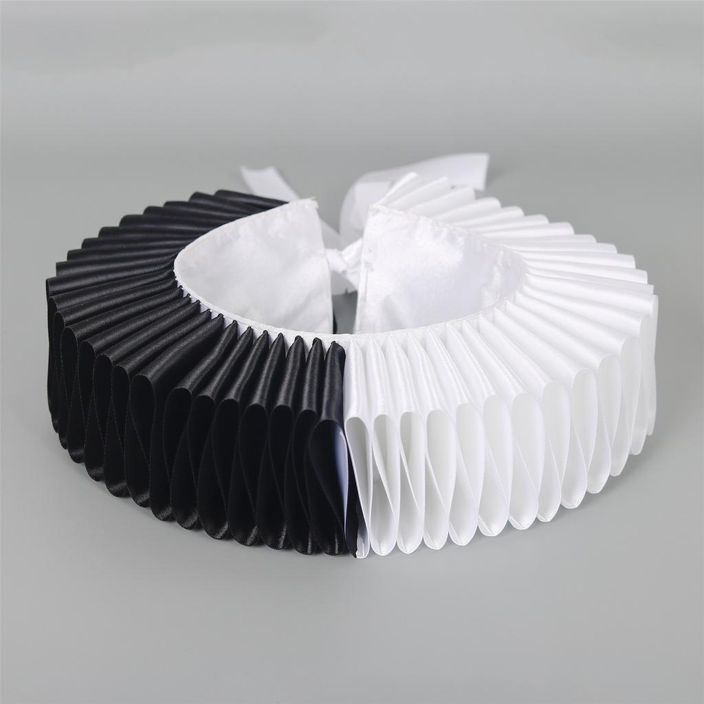 Decorative Ruff Collar Faux Collar Clown Costume Accessory For Women Theme Event and Halloween Cosplay Dressingup Props
