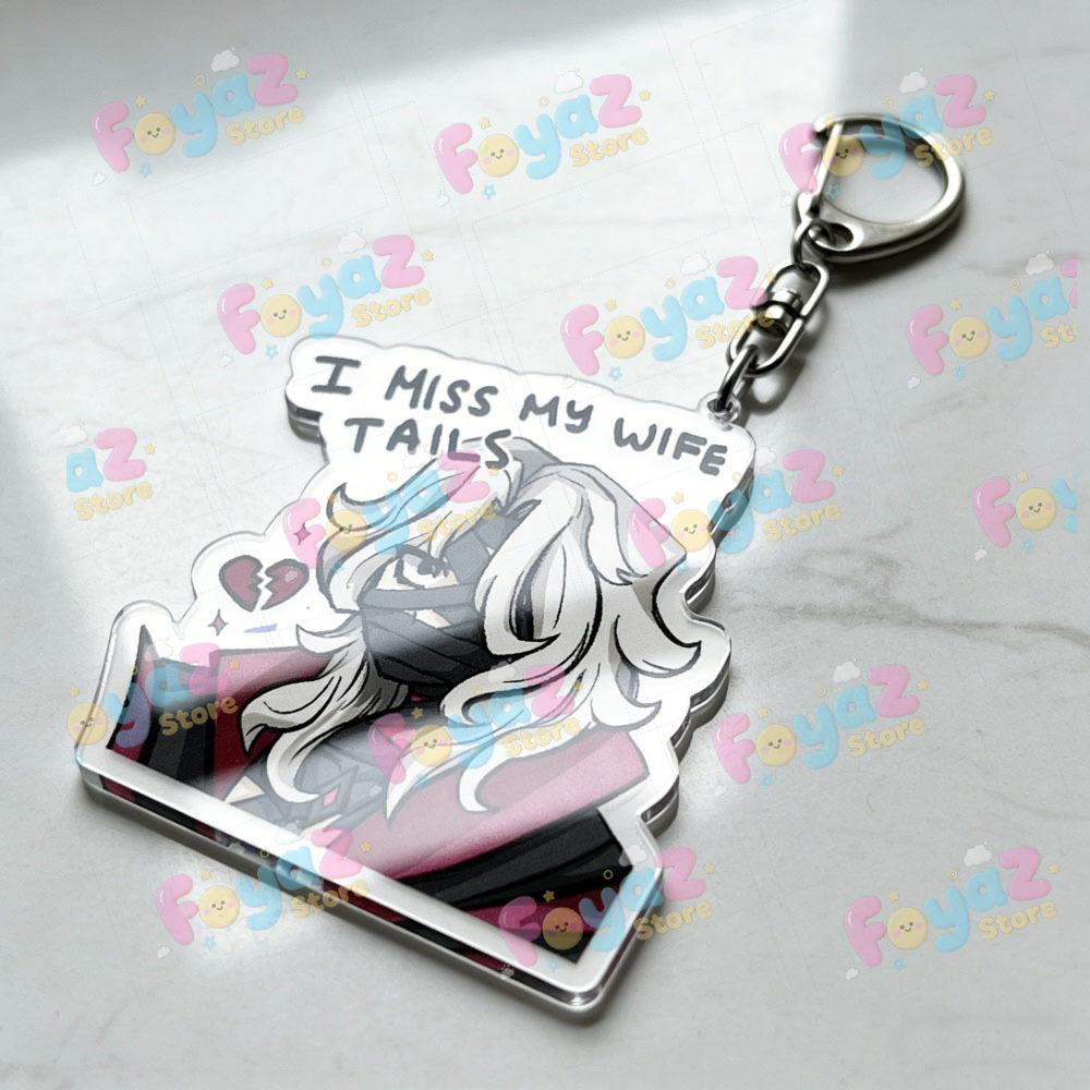 Anime Nod Krai Meme Acrylic Keychain for Women Friends Cartoon Girl Keychains