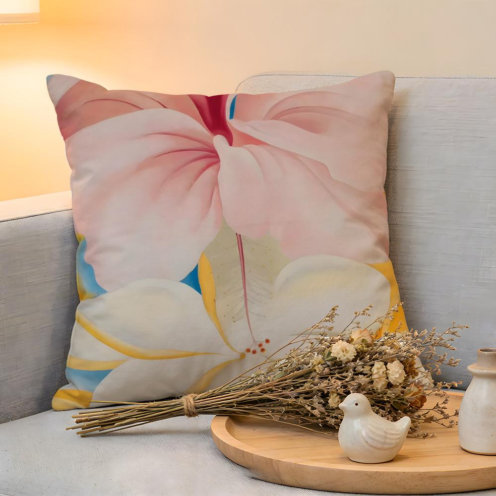 

Cushion Cover Linen SkinFriendly Soft Decorative Case For Sofa Home Decor Georgia OKeeffe Pillow cover 30x30 cm