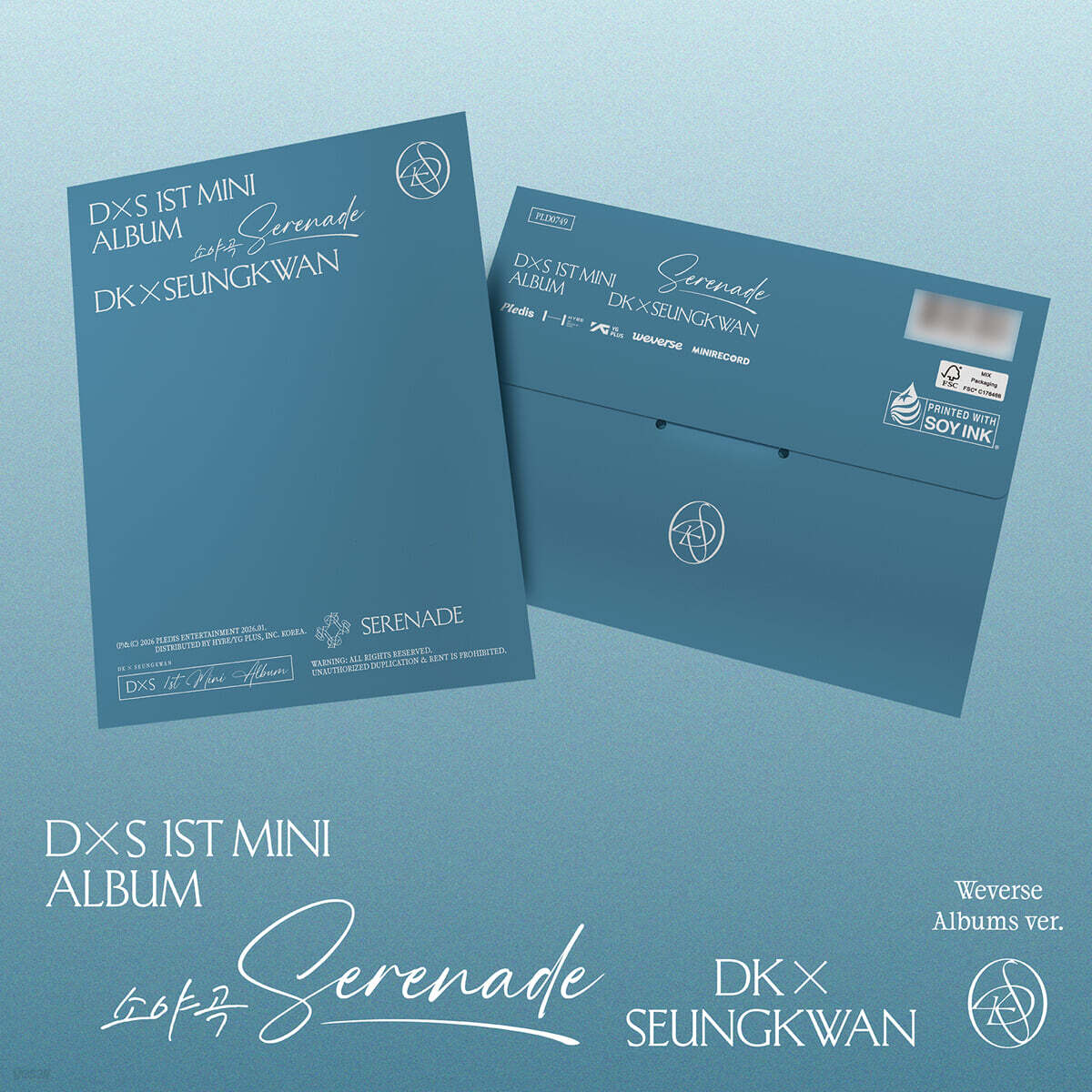 DK X SEUNGKWAN – SERENADE 1-й мини-альбом [Weverse Albums Ver.] Официальный K-Pop [Weverse Albums Ver.]