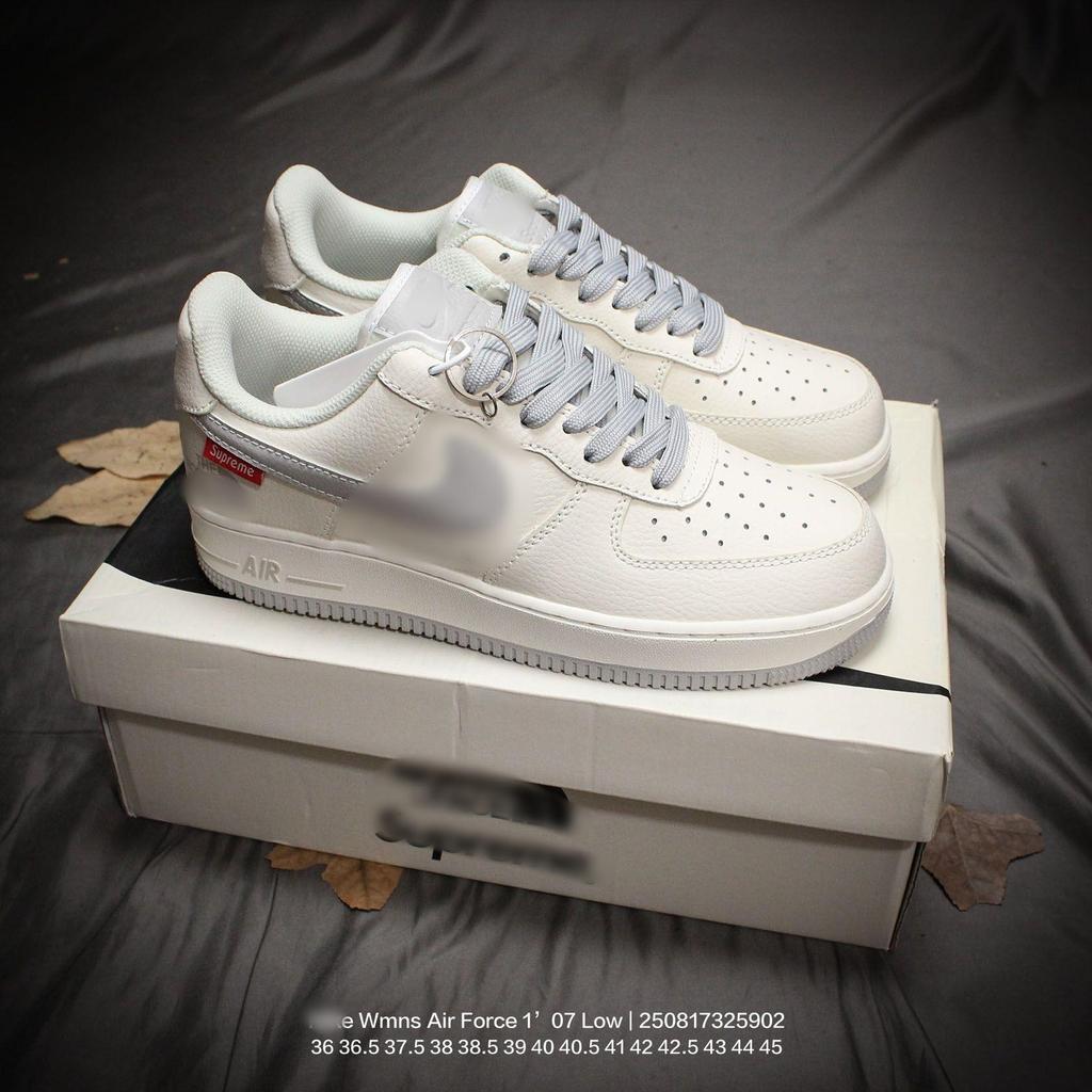 Reine Original Air Force 1 Low Weiße Skateschuhe: Vielseitige, verschleißfeste Freizeit-Sneaker für Damen und Herren