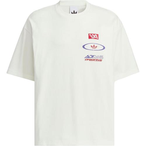 Adidas Originals MOTO SHORTSLEEVE T Shirt Men s KH1198 S нефритовый/белый