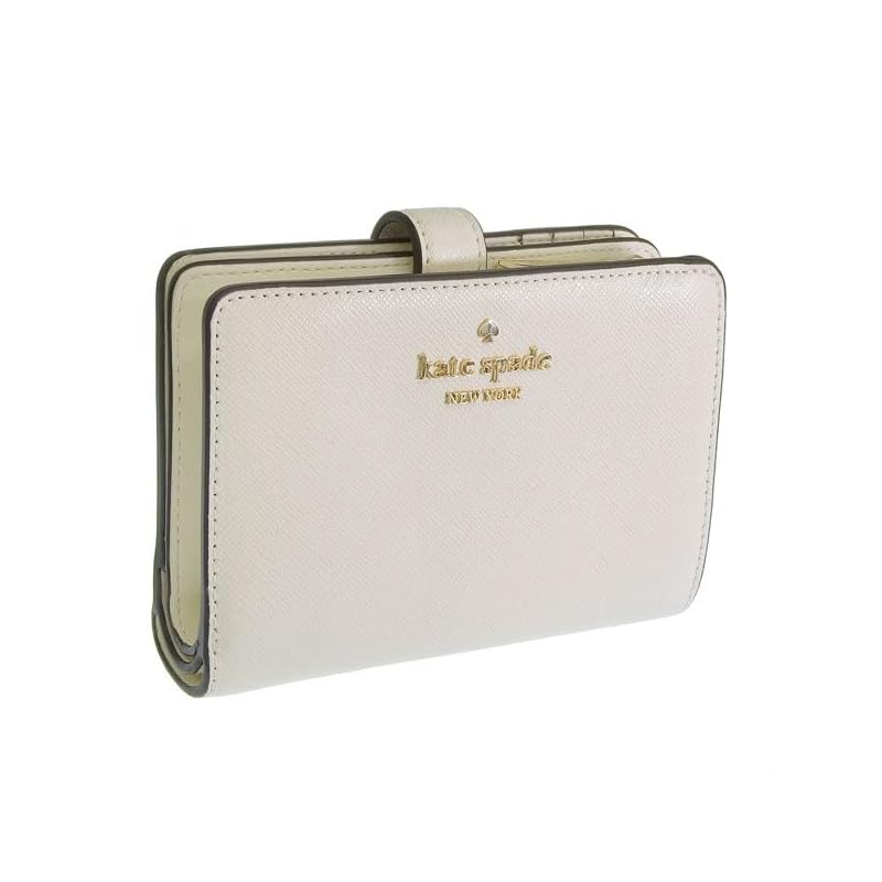 

[Kate Spade] wallet ladies bifold folding wallet compact outlet brand saffiano leather madison small Medium compact bifold wallet KC580 kate spade