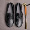 Men'S Genuine Leather Cowhide Casual Leather Shoes Fashion Soft Sole One Pedal Doudou Shoes Soft Leather Versatile Driving Shoes