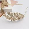 Distant Love Retro Olive Leaf Bridal Headband: Handmade Mori Style Hairpin Crown