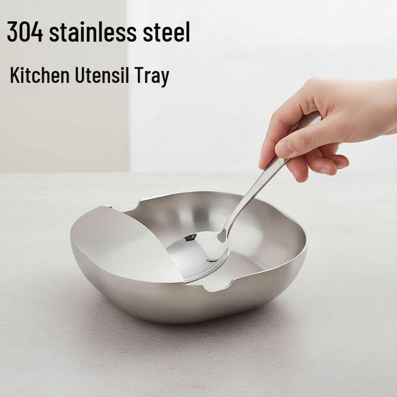 Minimalist 304 Stainless Steel Utensil Holder and Organizer 304 stainless steel kitchenware tray 1290₽