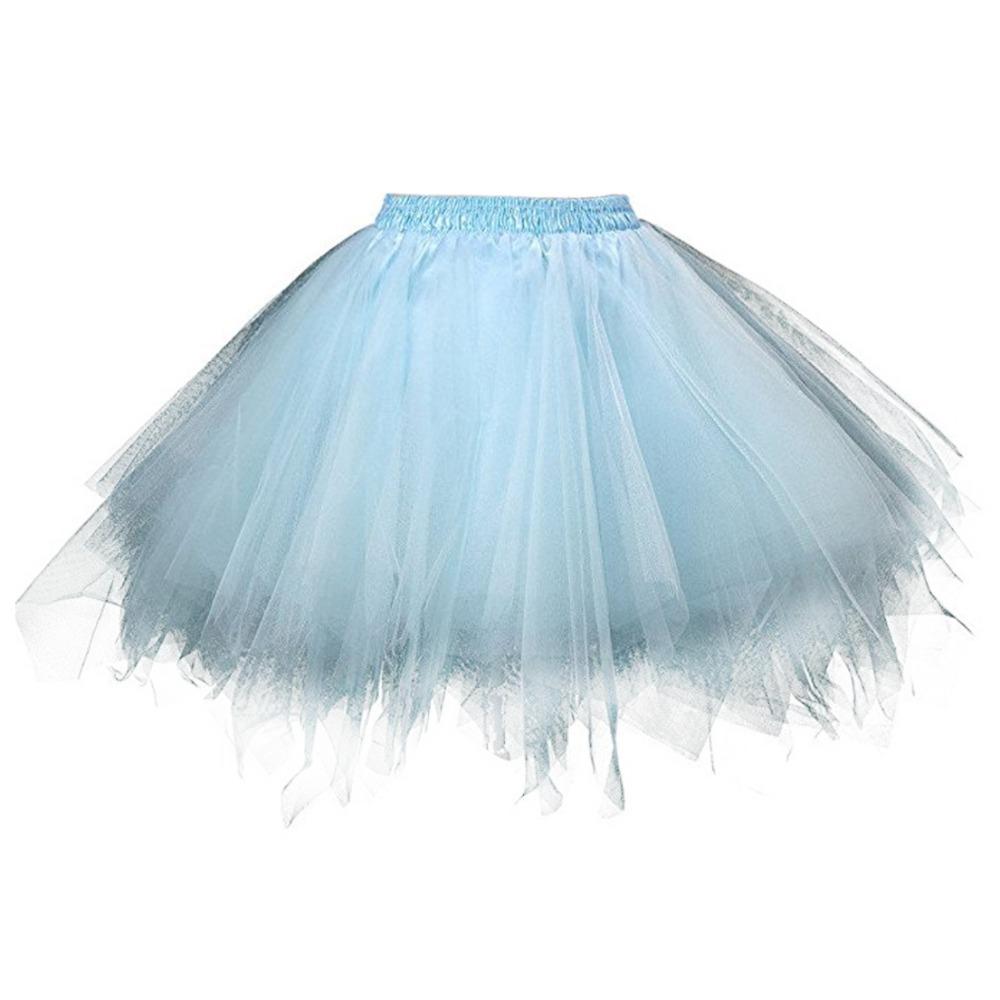 Falda de Tul para Fiesta de Halloween Tutú de Tul Vestidos de Princesa Vestidos de Boda Faldas de Malla Faldas para Actuación de Danza Tutú de Tul con Capas Esponjosas