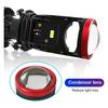 2PC Y7 Automotive LED Headlamps H4 Lens Super Bright Tangent Focusing High and Low Range Integrated LED Automotive Headlamps