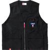Li Ning Digital Loose Zipper Sports Vest Unisex Vests Black AMDU061-2