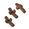 3pcs Hand Painted Wood Handheld Cross Black Walnut Cross Christian Gift  Encouragement Gift