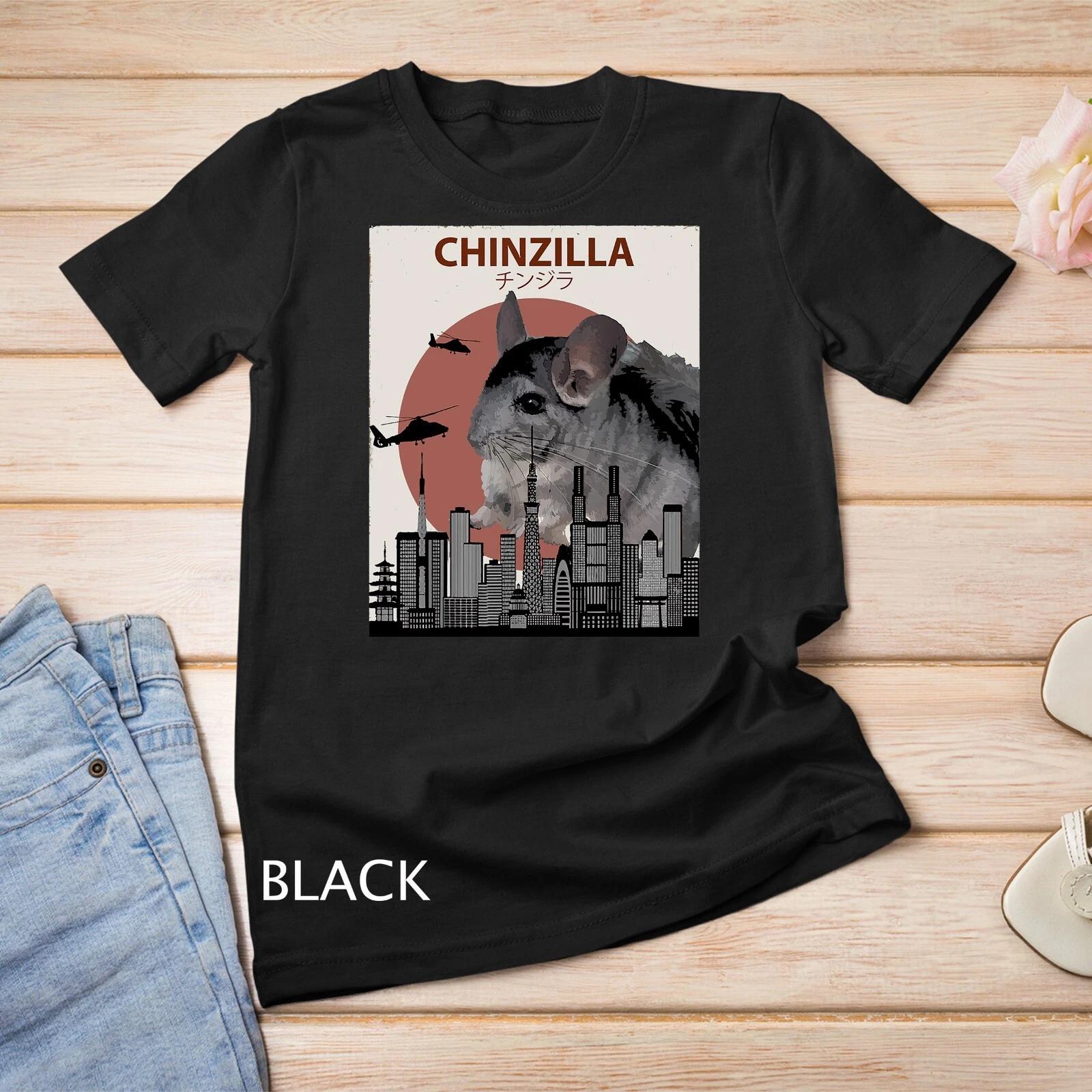 Chinzilla Забавная футболка с шиншиллой - Подарок для любителей шиншилл Унисекс футболка 3XL