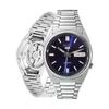 Seiko 5 Automatic Skeleton Men's Watch Navy 21 Jewels 30m Water Resistant