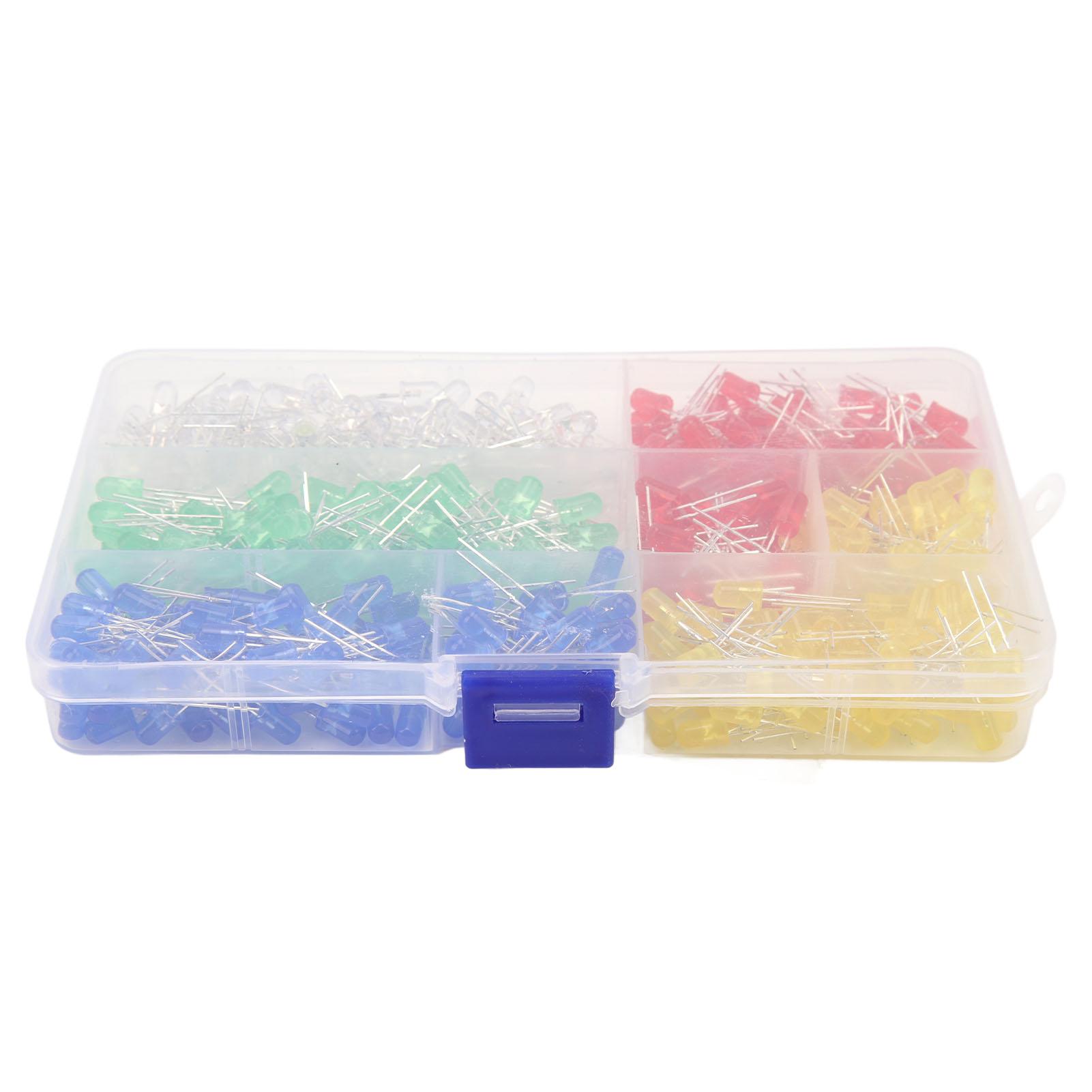 

500 шт. Світлодіод 5 мм Різноманітний колір Електронні компоненти для DIY Сигнальний індикатор