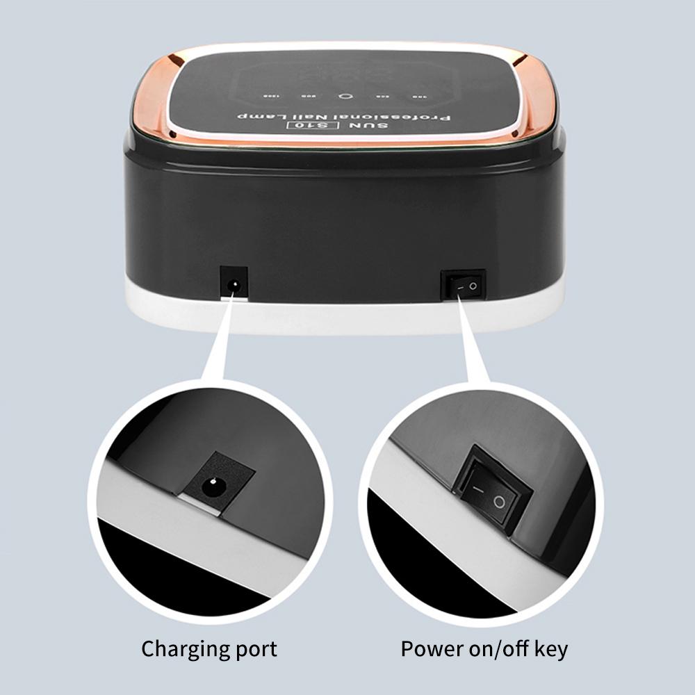 36LEDS Rechargeable UV LED Nail Lamp Professional Cordless Gel Polish Drying Lamp For Manicure With Built-in Battery Nail Art