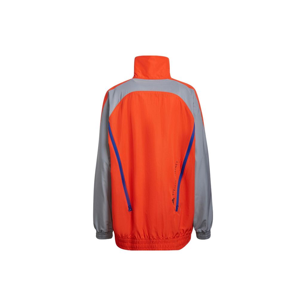 Adidas X Stella McCartney Retro Sports Stand Collar Jacket Women Jackets Orange H59949
