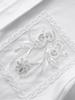 Simple Elegant Tencel Cotton Beaded Sequin Embroidered Loose Long Sleeve Women's Spring Shirt