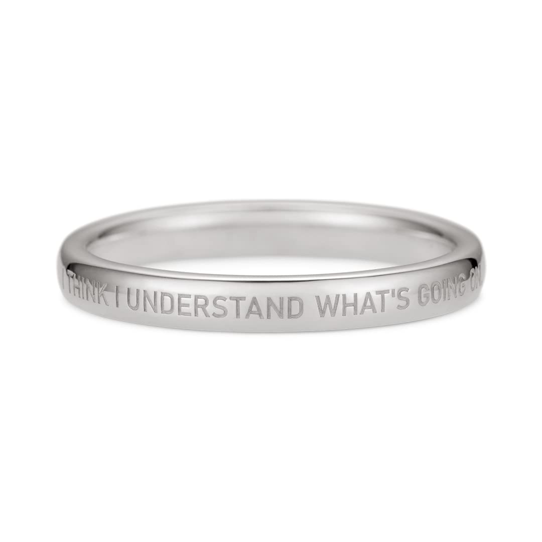 

World Trigger Goods Ring Message Ring Tetsuji Arafune Silver Unisex Unisex Accessories Jewelry Present Gift [U-Treasure] Men s Women s (No. 11)