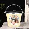 Internet Celebrity Retro Beer Beverage Ice Bucket High Aesthetic Home Handheld Tin Ice Bucket Camping Bar KTV Tonneau En Bois