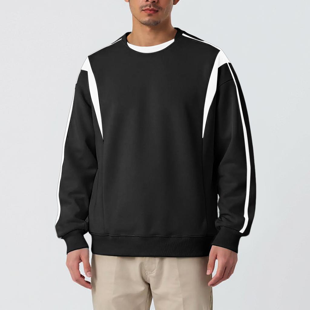 Men's Hoodie Loose Casual Long Sleeved Round Neck