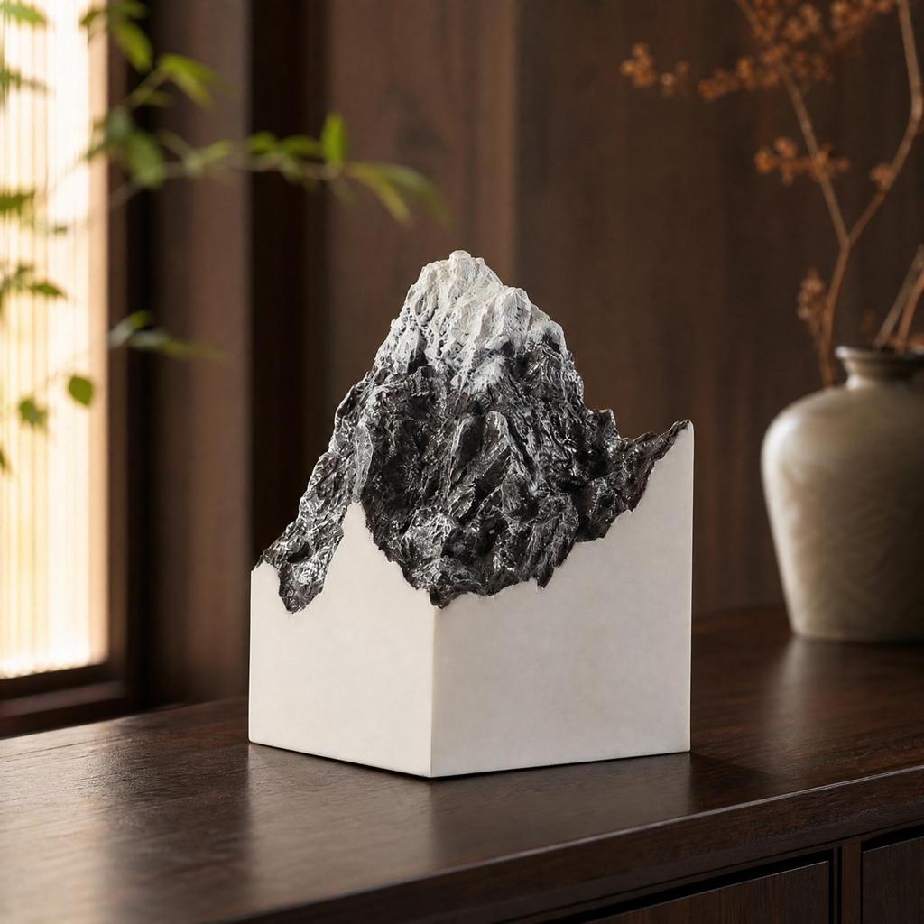 Chinese-Style Mountain Landscape Ornament Vertical for Guesthouse