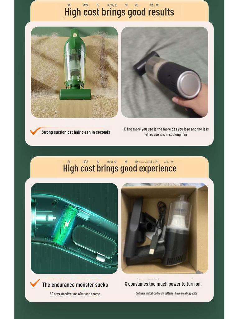 Tragbarer elektrischer Tierhaarstaubsauger für Katzen und Hunde