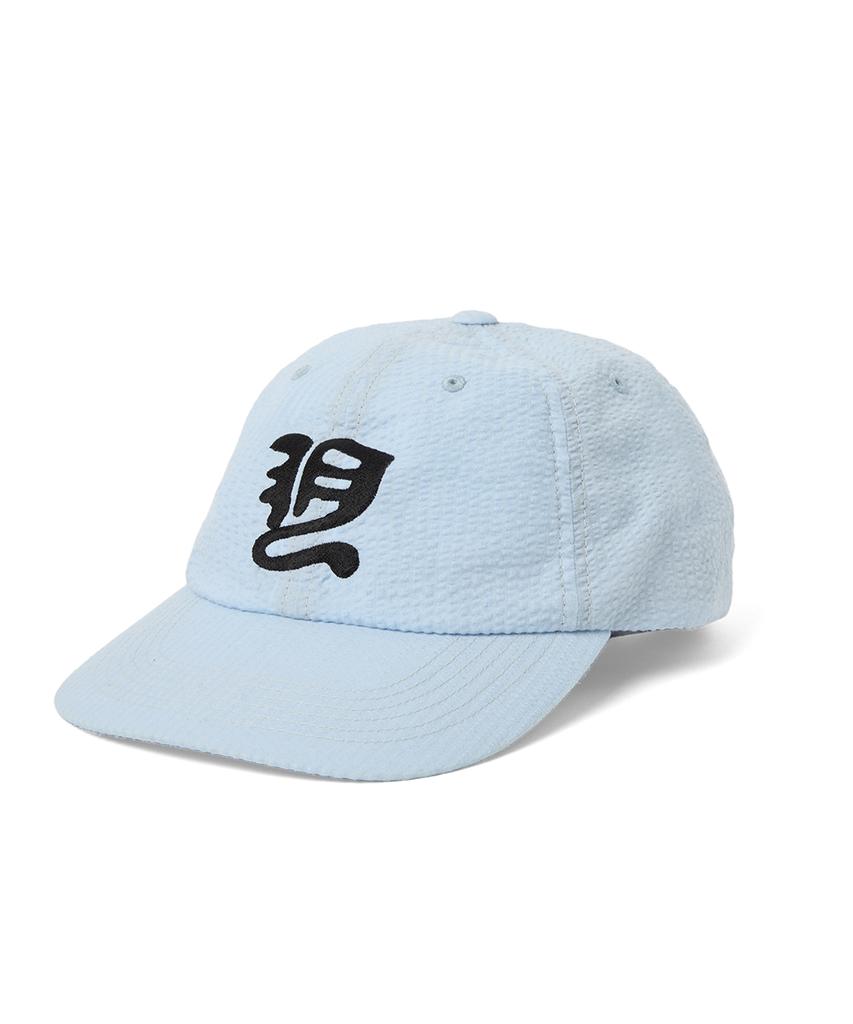 YESEYESEE Y.E.S Washed Seersucker Cap Sky Blue