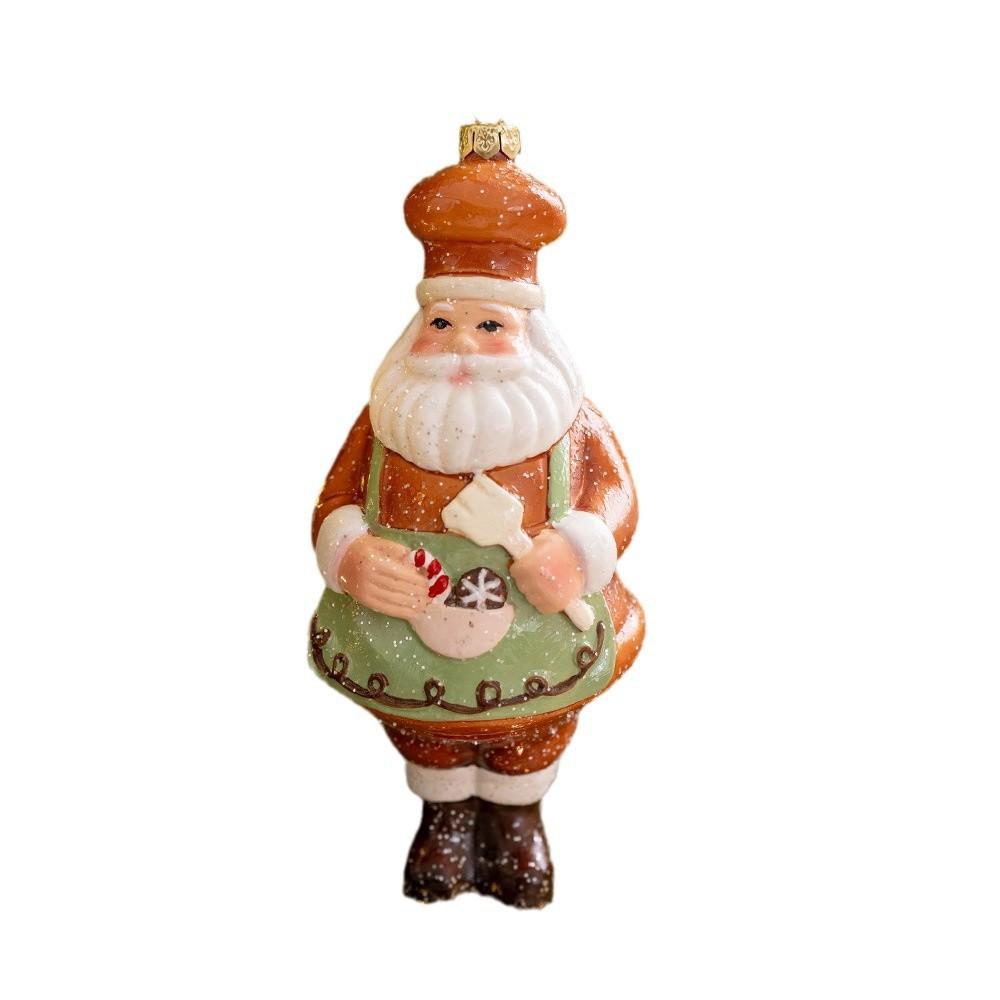 1PC Gingerbread Color Old Man Biscuit Pendant Christmas Tree Decoration Pendant Christmas Tree Ornament Christmas Decoration Small Gift